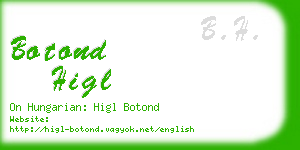 botond higl business card